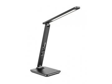 solight led stolni lampicka s displayem 9w volba teploty svetla kuze cerna