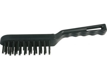 Kartáč drátěný 4 řadý plast