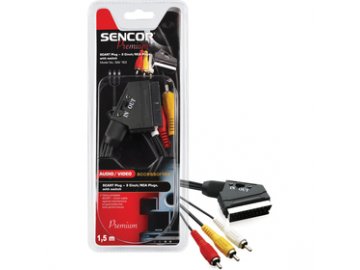 SAV 163-015 SCART-3RCAM přepínač Sencor