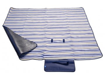 Pikniková deka FLEECE 150x135cm modrá