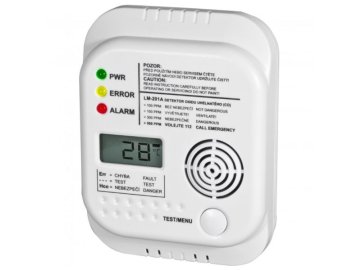 elektrobock detektor oxidu uhelnateho co 85db lm 201a