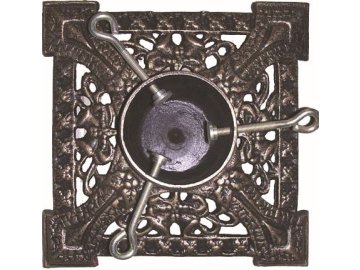 Stojánek na stromeček litina 27,3x27,3x8 cm Antika