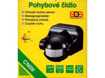 elektrobock cidlo pohybove cn09 cerne