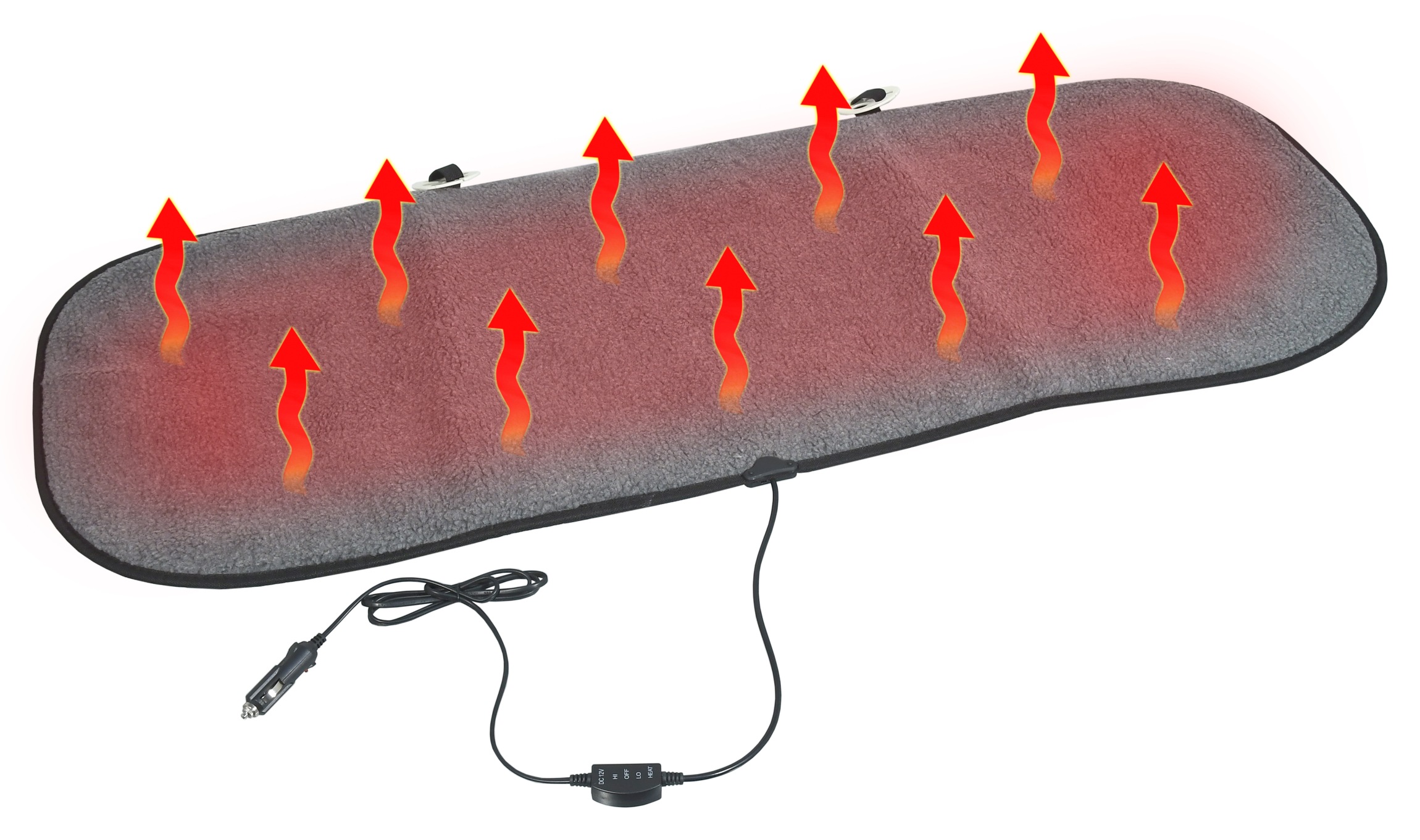 COMPASS Potah sedadla vyhřívaný s termostatem 12V TEDDY zadní