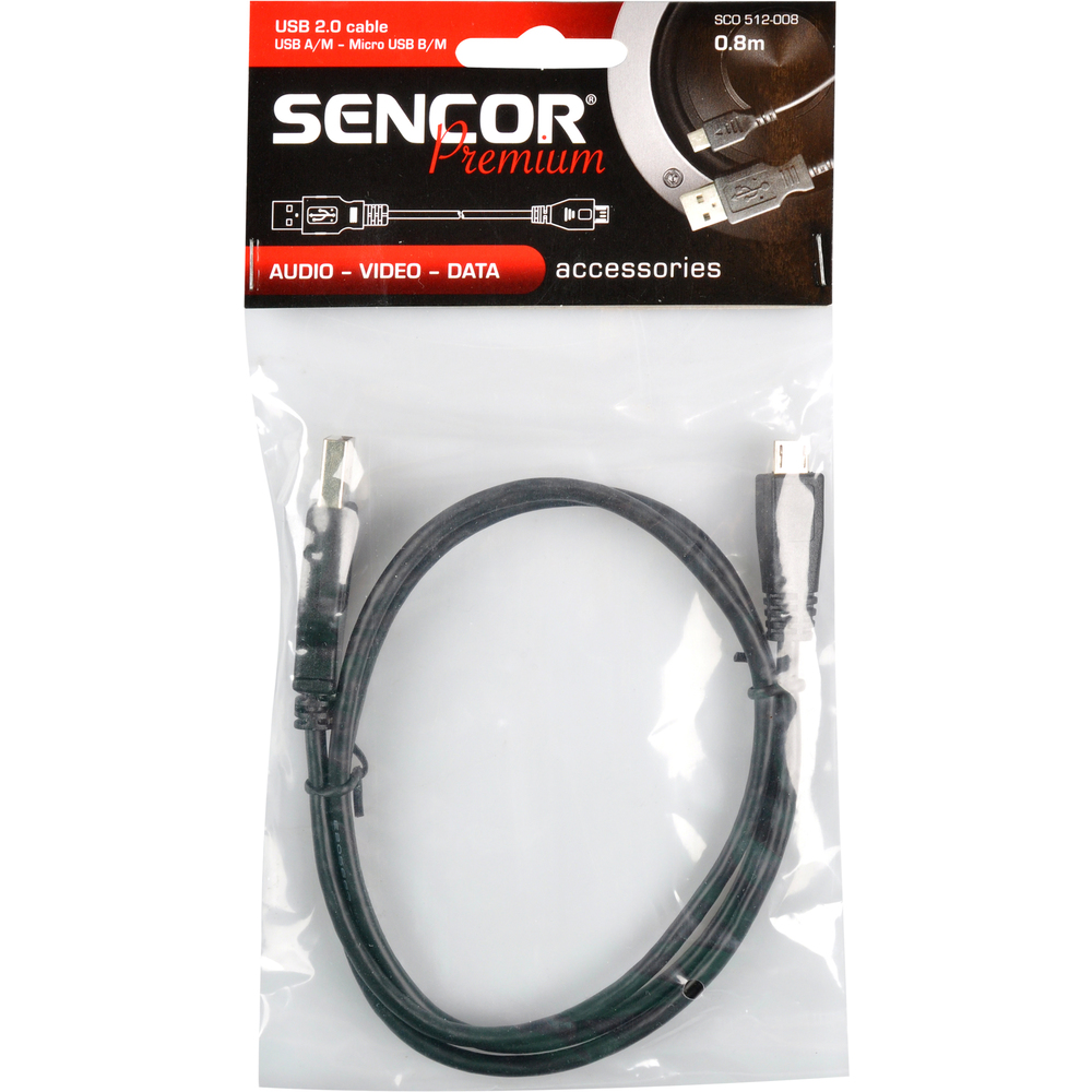 SCO 512-008 USB A/M-Micro B SENCOR