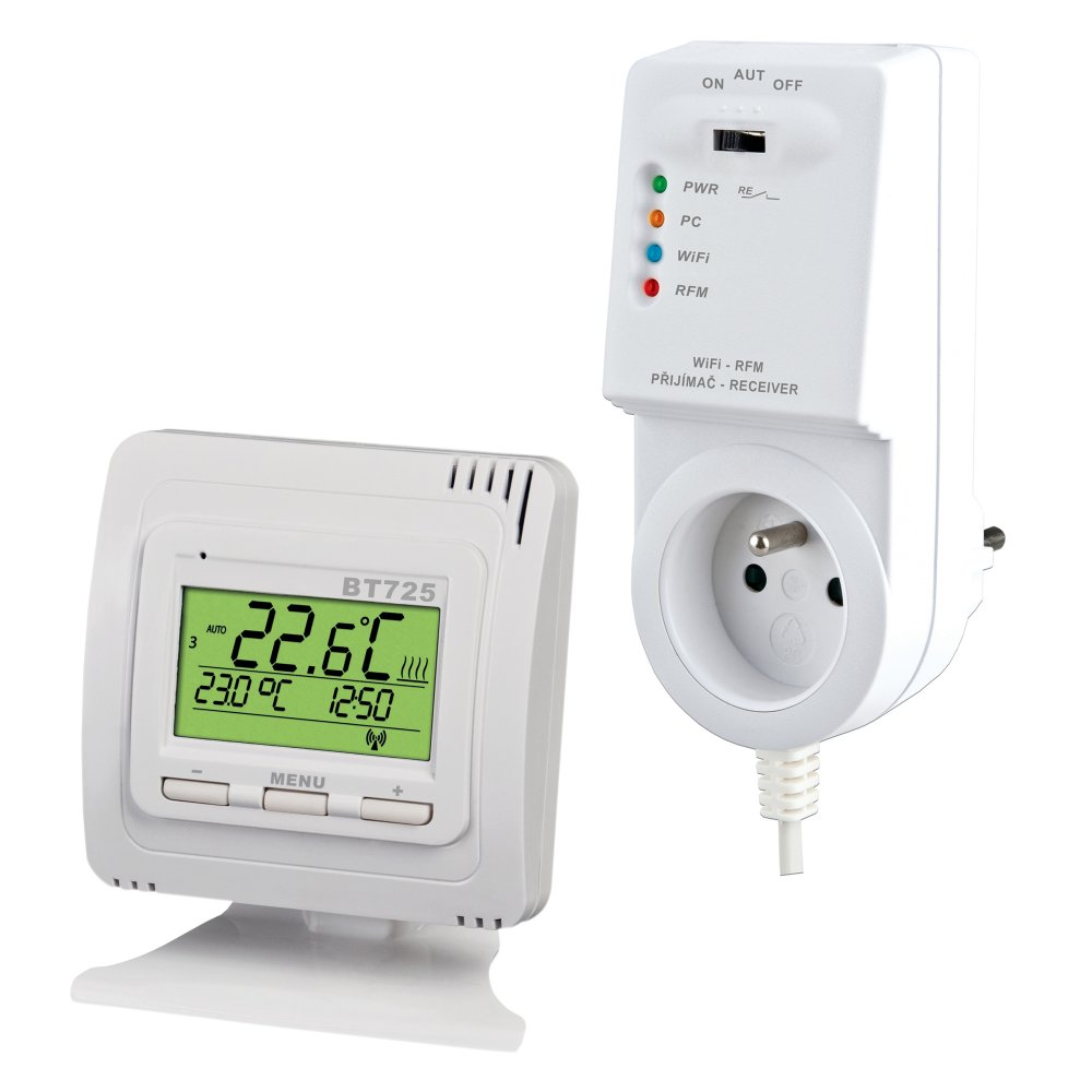 ELEKTROBOCK Termostat bezdrátový digitální prostorový s WIFI modulem BT725 WIFI