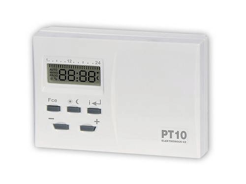 ELEKTROBOCK Termostat digitální PT10 vhodný k vysokým úsporám energie
