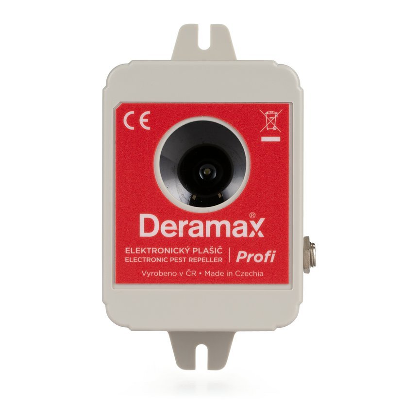 Deramax Profi ultrazvukový plašič/odpuzovač kun a hlodavců Český výrobek, záruka 5 let + ZDARMA napájecí zdroj v ceně 159 Kč