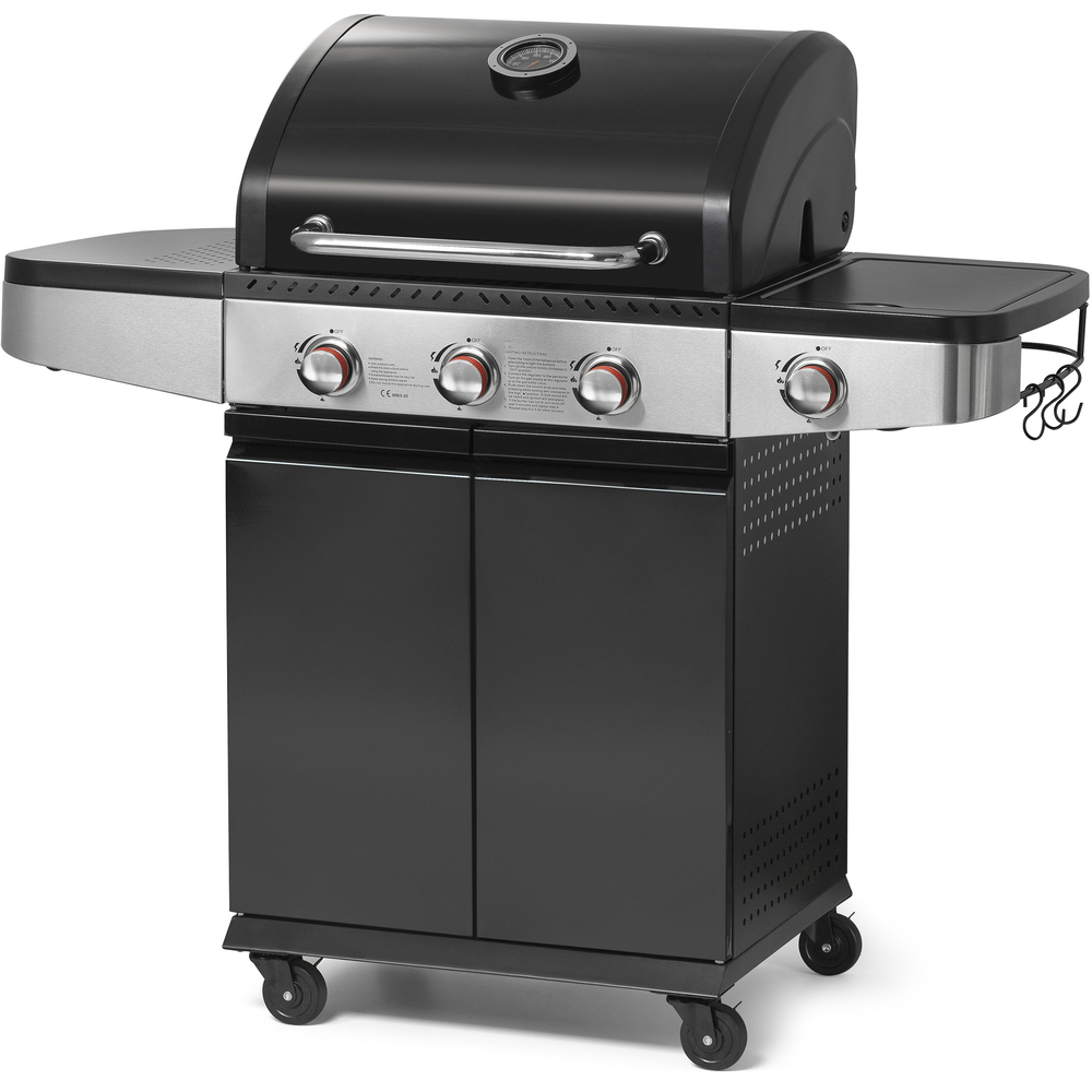 FZG 3013 Plynový gril 3 hořáky FIELDMANN + Grilovací nářadí BBQ sada 3ks