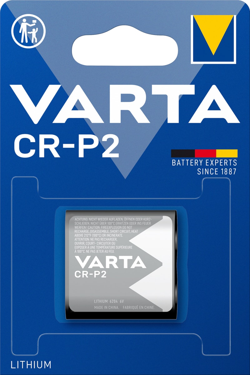 Baterie Varta CR-P2, systém Lithium