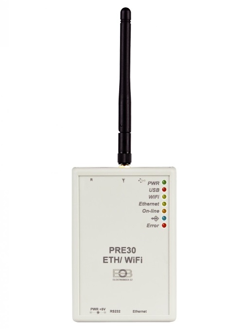 ELEKTROBOCK Převodník RS232 na Ethernet/WiFi PRE30