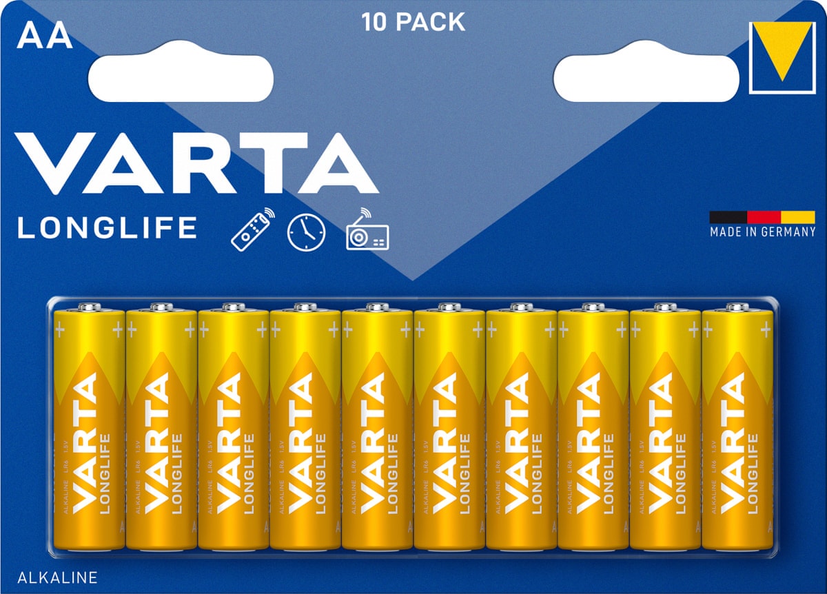 Baterie Varta 4106, AA/R06 alk.LONGLIFE 10 ks