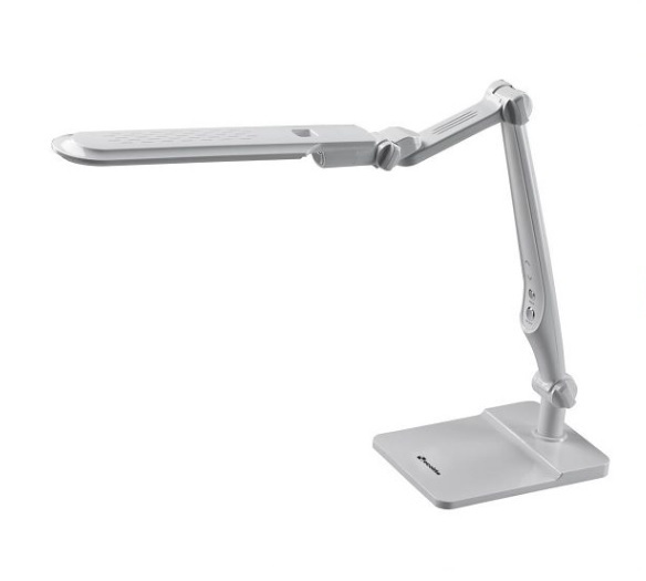 ECOLITE LED stolní lampa dotyková, 9W, volba teploty světla, stmívatelná, bílý lesk LBL1207-BI