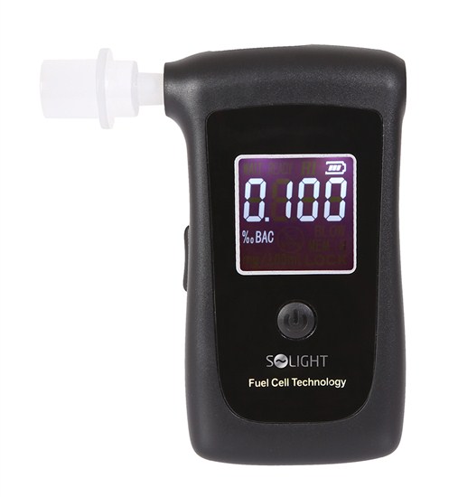 Solight alkohol tester, profesionální Fuel Cell, 0,0 - 4,0‰ BAC,citlivost 0,008‰ - 1T06