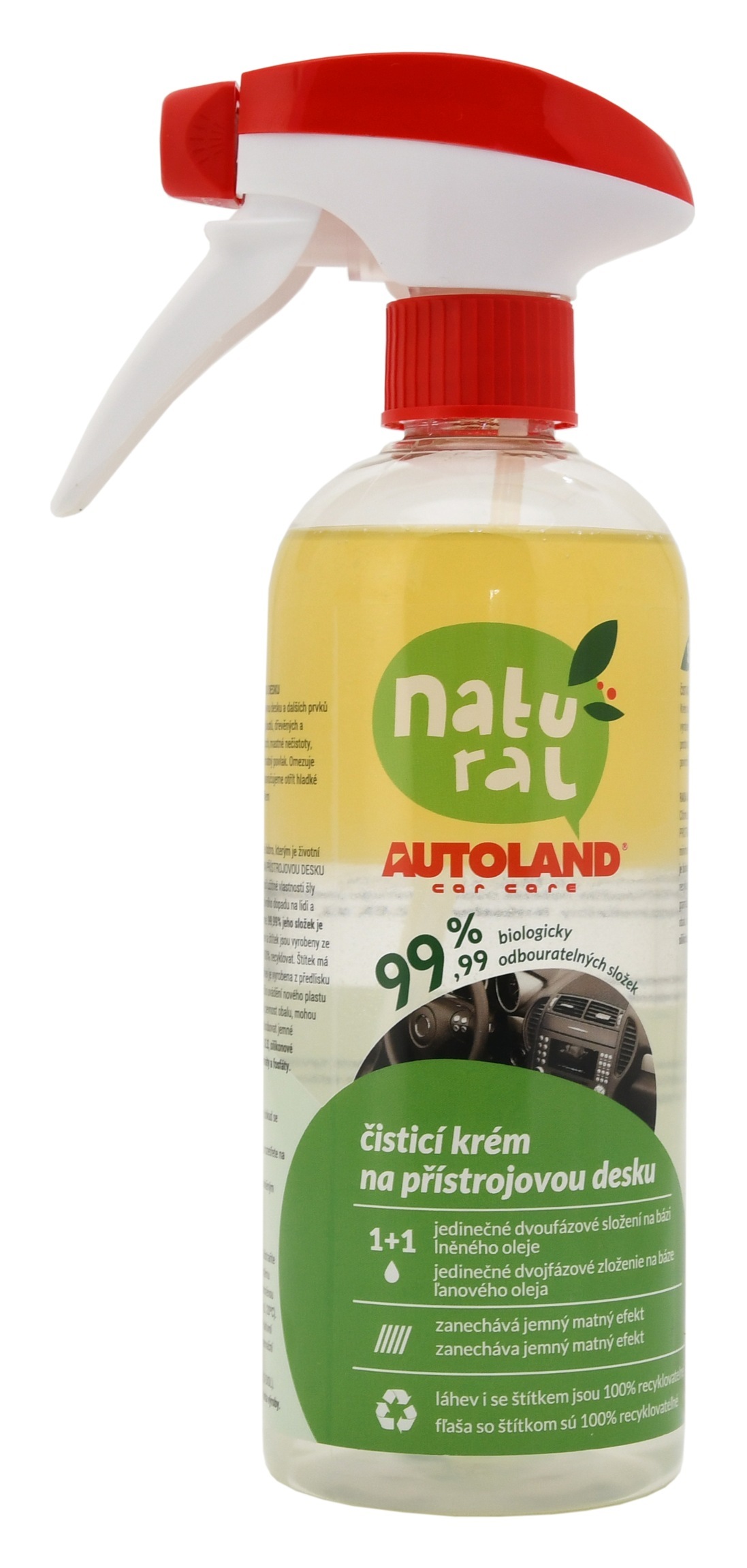 AUTOLAND Čistič přístrojové desky NATURAL ECO 500ml am01219