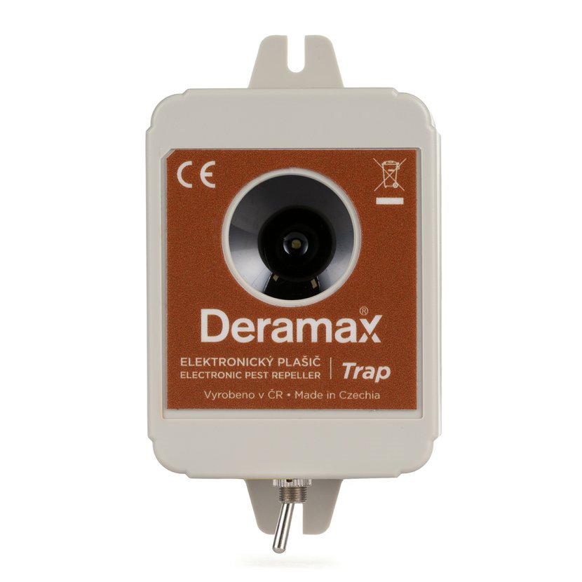 Deramax®-Trap - Ultrazvukový plašič divoké zvěře + ZDARMA baterie 9V