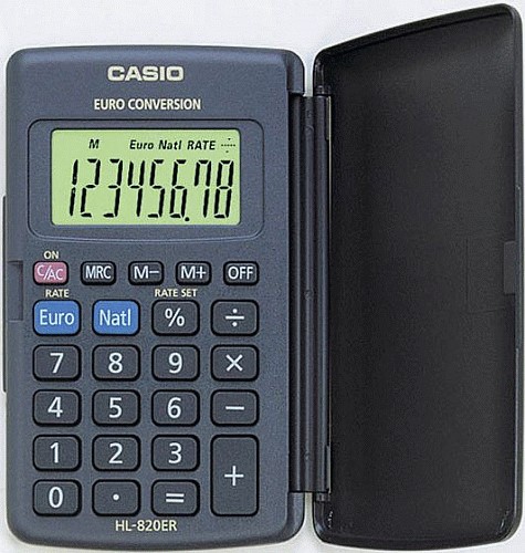 Kalkulačka CASIO HL 820, zavírací, základní