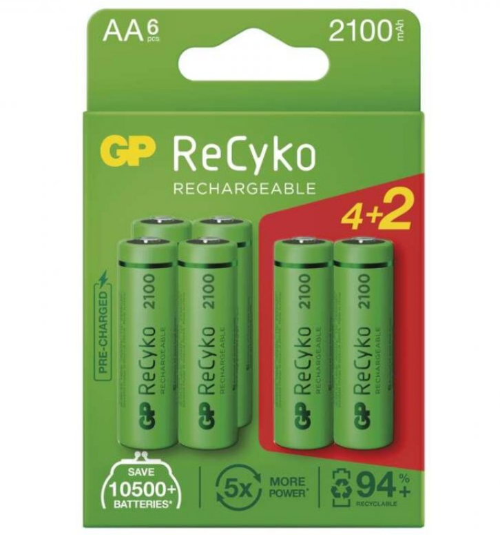 Nabíjecí baterie GP ReCyko 2100 AA (HR6) B2121V
