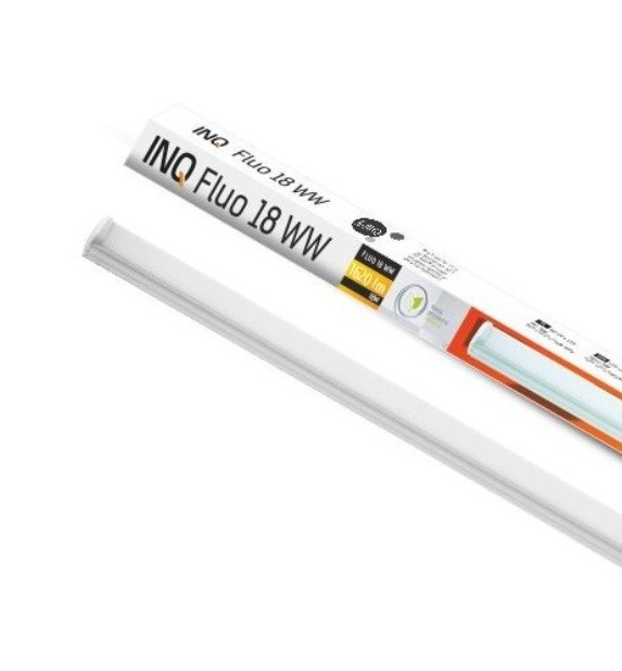 INQ LED lineární svítidlo FLUO18, 18W, 1620lm, 3000K, 120cm, bílé IT030WW