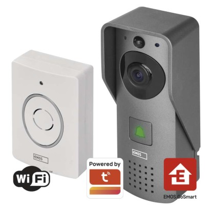 GoSmart Domovní bezdrátový videozvonek EMOS IP-09C s wifi H4031