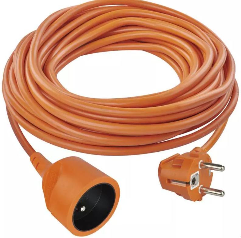 Prodlužovací kabel 25 m / 1 zásuvka / oranžový / PVC / 230 V / 1,5 mm2 P01125