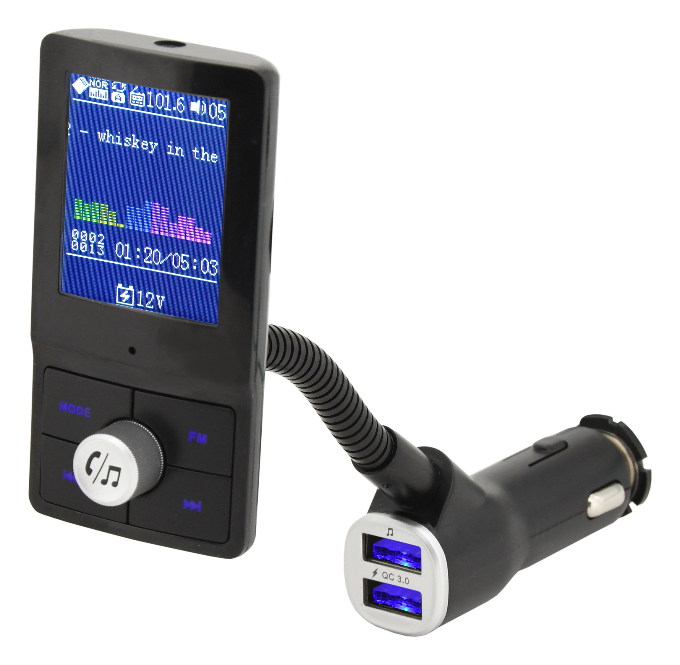 COMPASS Hands free FM transmitter LCD COLOR 07722