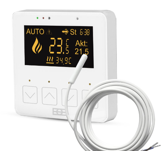 ELEKTROBOCK Termostat digitální pro podlahové topení PT715-EI + čidlo + ZDARMA 4ks alk.baterie AA
