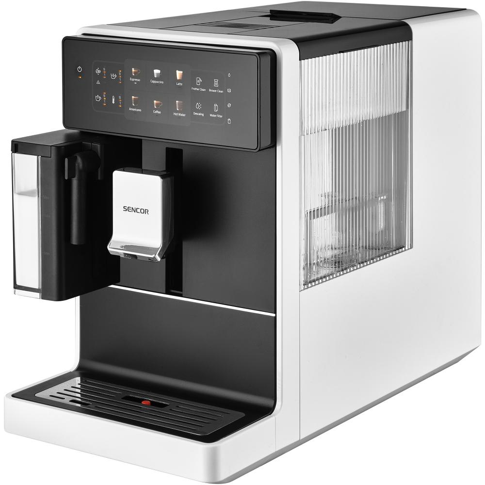 SES 9301WH Automatické Espresso SENCOR + zdarma káva DeLonghi 1 kg v hodnotě 329 Kč