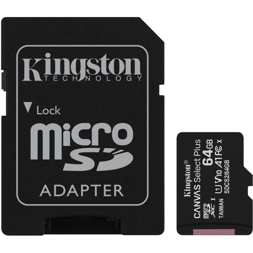 MicroSDXC 64GB UHS-I SDCS v2 KINGSTON Paměťová karta