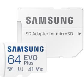 MicroSDXC 64GB EVO Plus+SD adap SAMSUNG