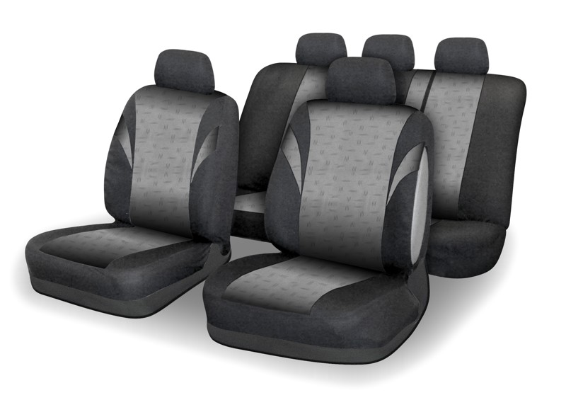 COMPASS Potahy sedadel sada 9ks POLY šedé AIRBAG