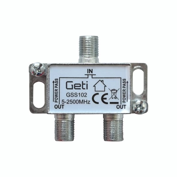 Anténní rozbočovač GETI GSS102 2 výstupy