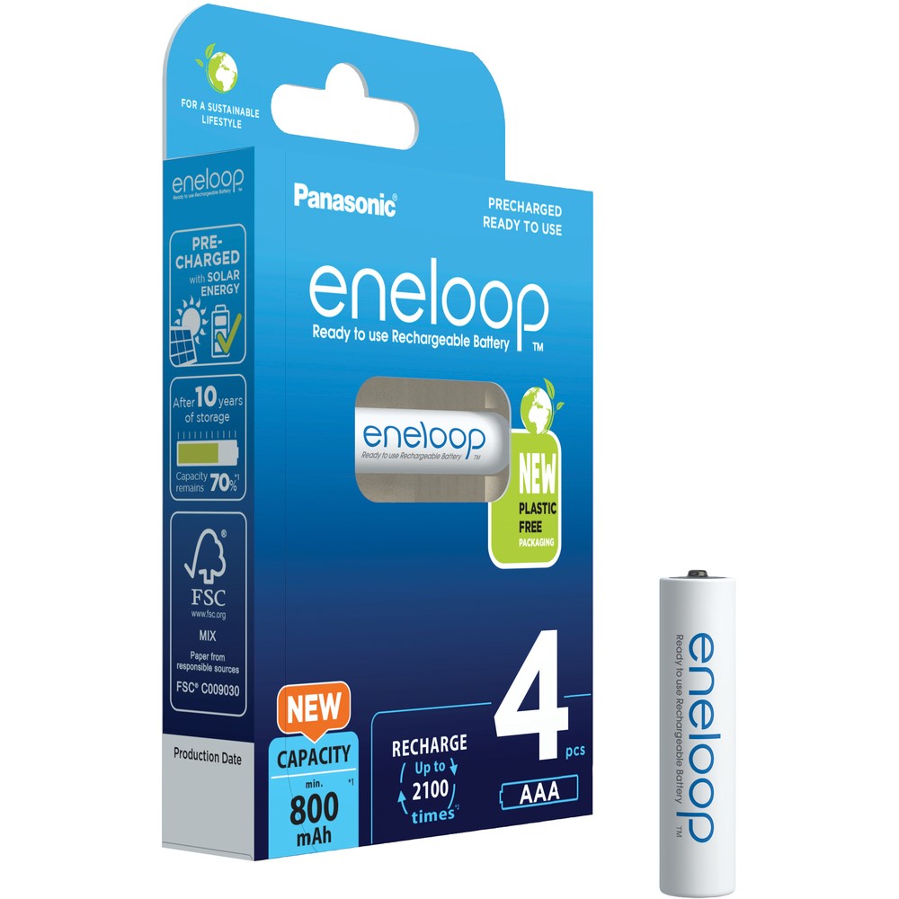 PANASONIC-ENELOOP Baterie ENELOOP, AAA (HR3), BK-4MCCE/4BE