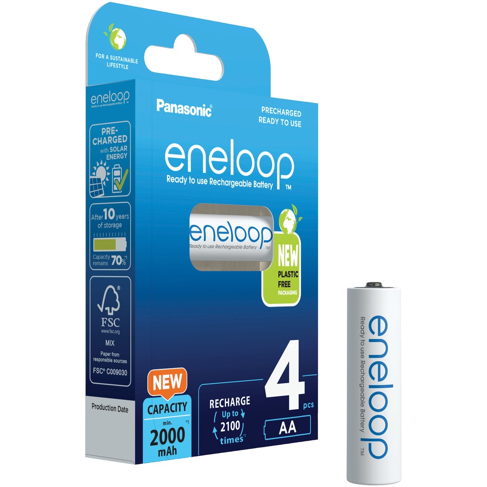 PANASONIC-ENELOOP Baterie ENELOOP, AA (HR6), BK-3MCDE/4BE