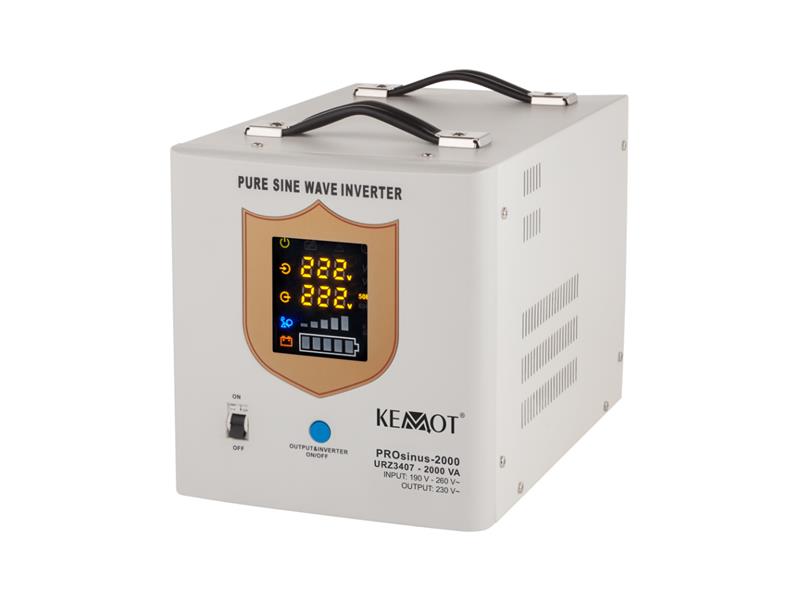 Zdroj záložní KEMOT PROsinus-2000 12V 230V 2000VA 1200W White