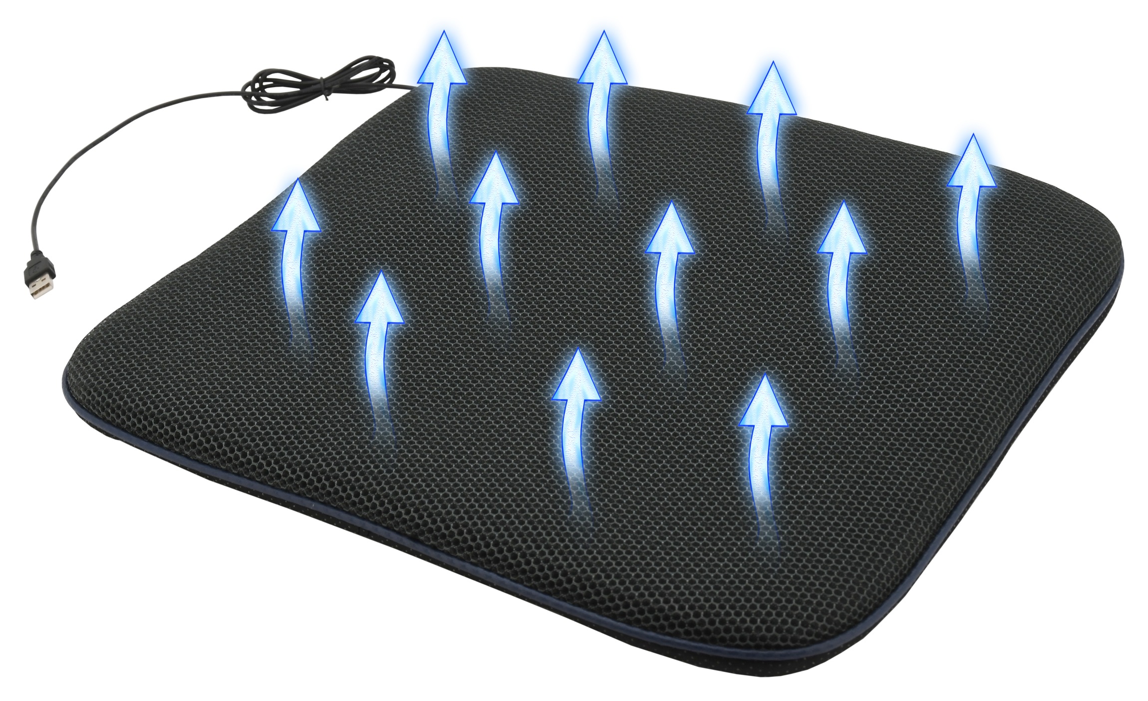 COMPASS Podsedák s ventilací USB 5V 44x42cm 04084