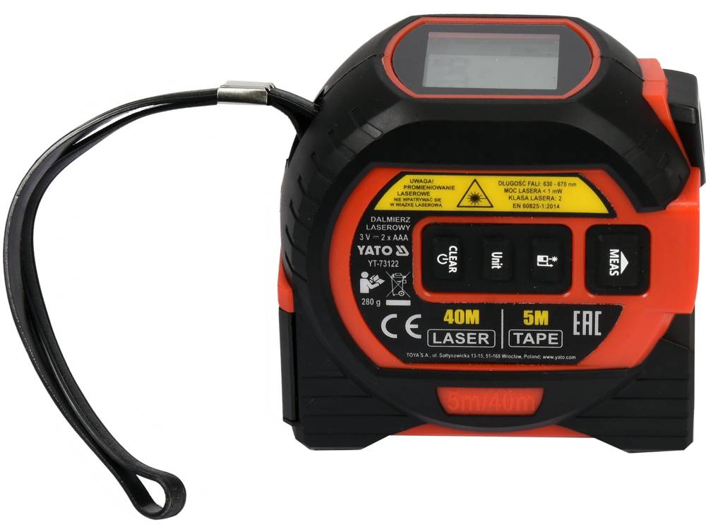 YATO Digitální páskový metr 5/40m