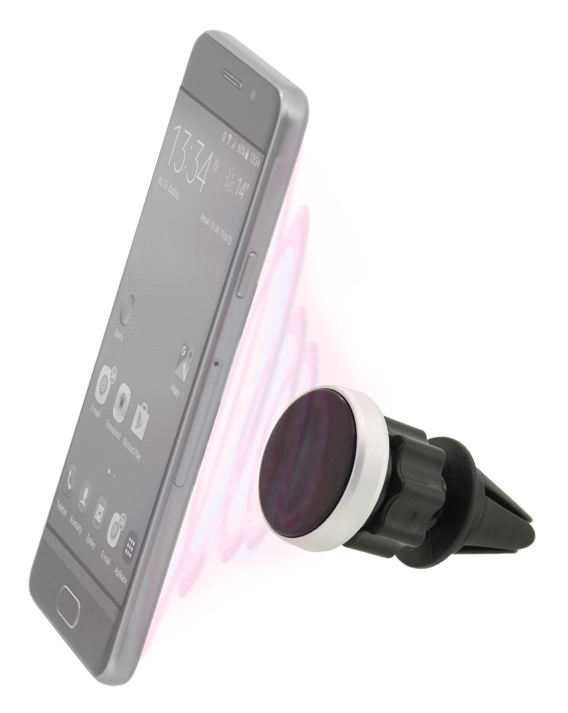 COMPASS Držák telefonu magnetický do mřížky ROUND