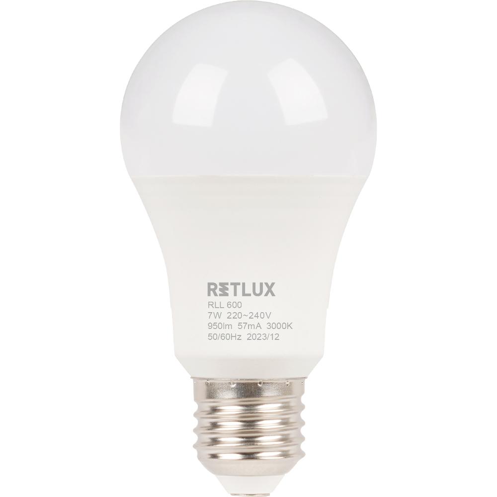 RLL 600 A60 E27 bulb 7W WW D Retlux