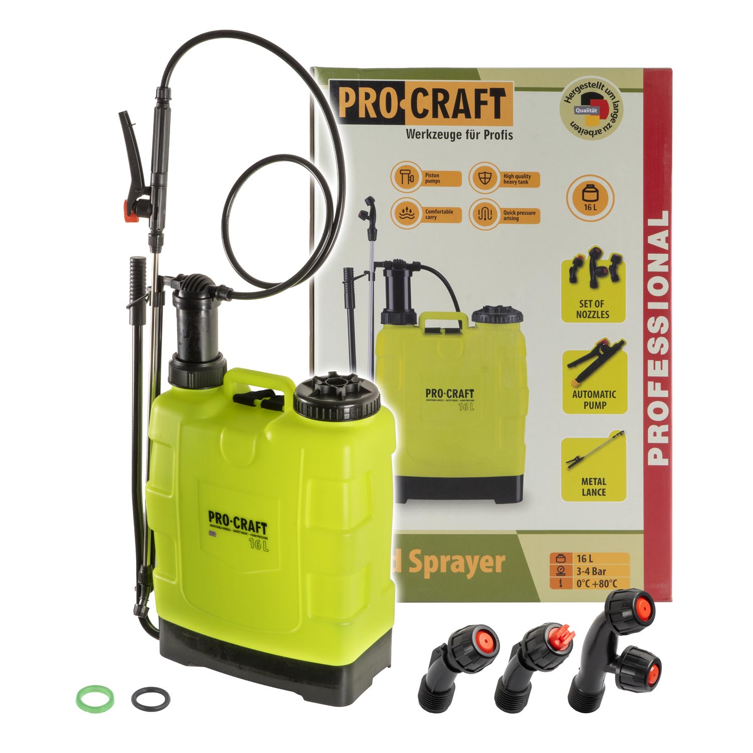 Ruční tlakový postřikovač Procraft HS-16 | HS-16