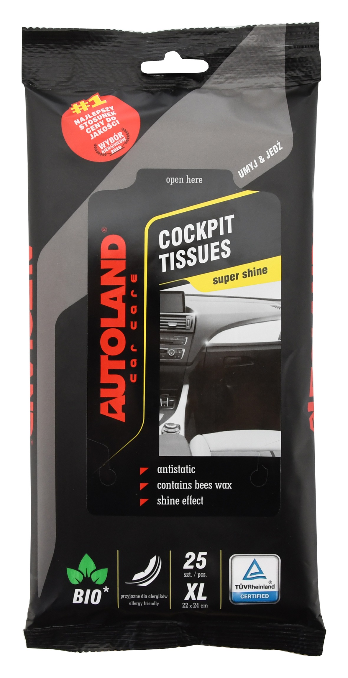 AUTOLAND Ubrousky XL na palubní desku s leskem 25ks am00817