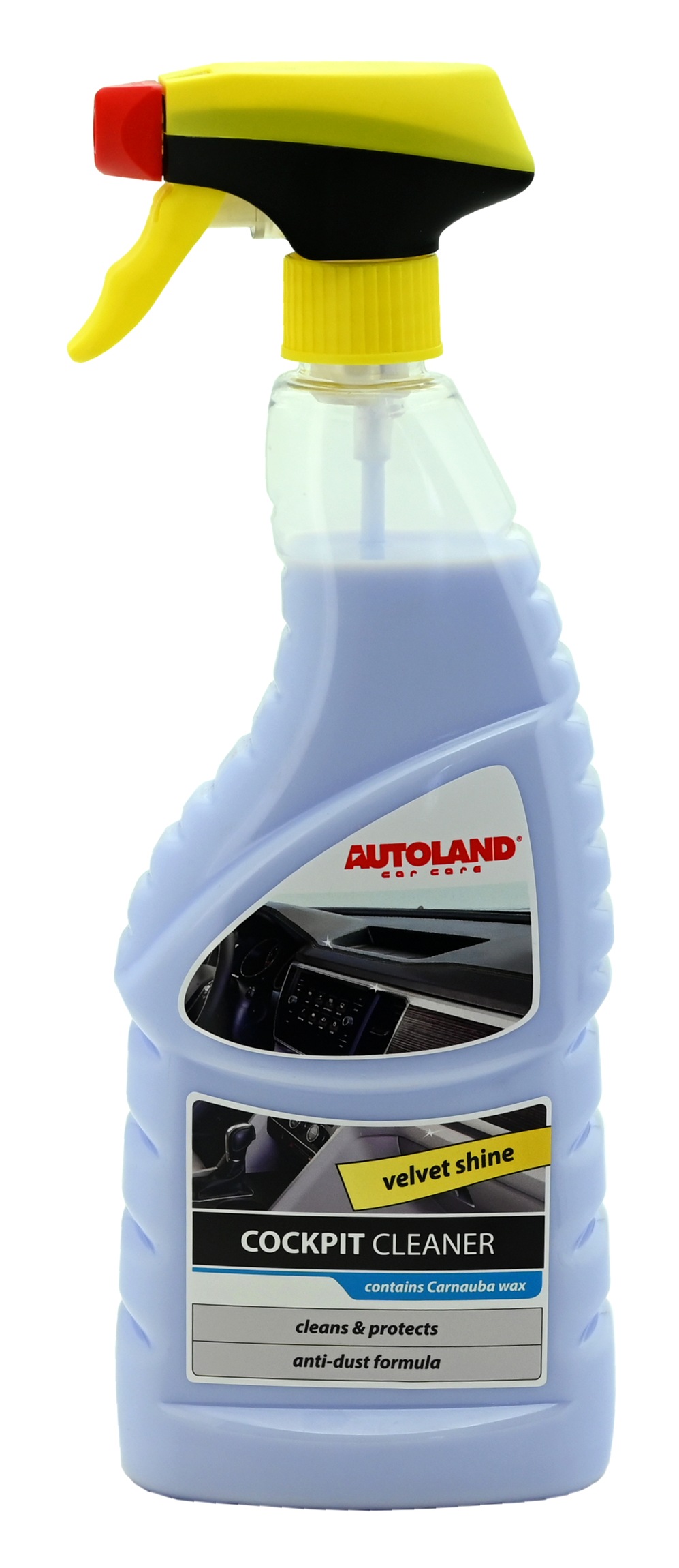 AUTOLAND Čistič interiéru sametový lesk, ropraš. 750 ml am01205