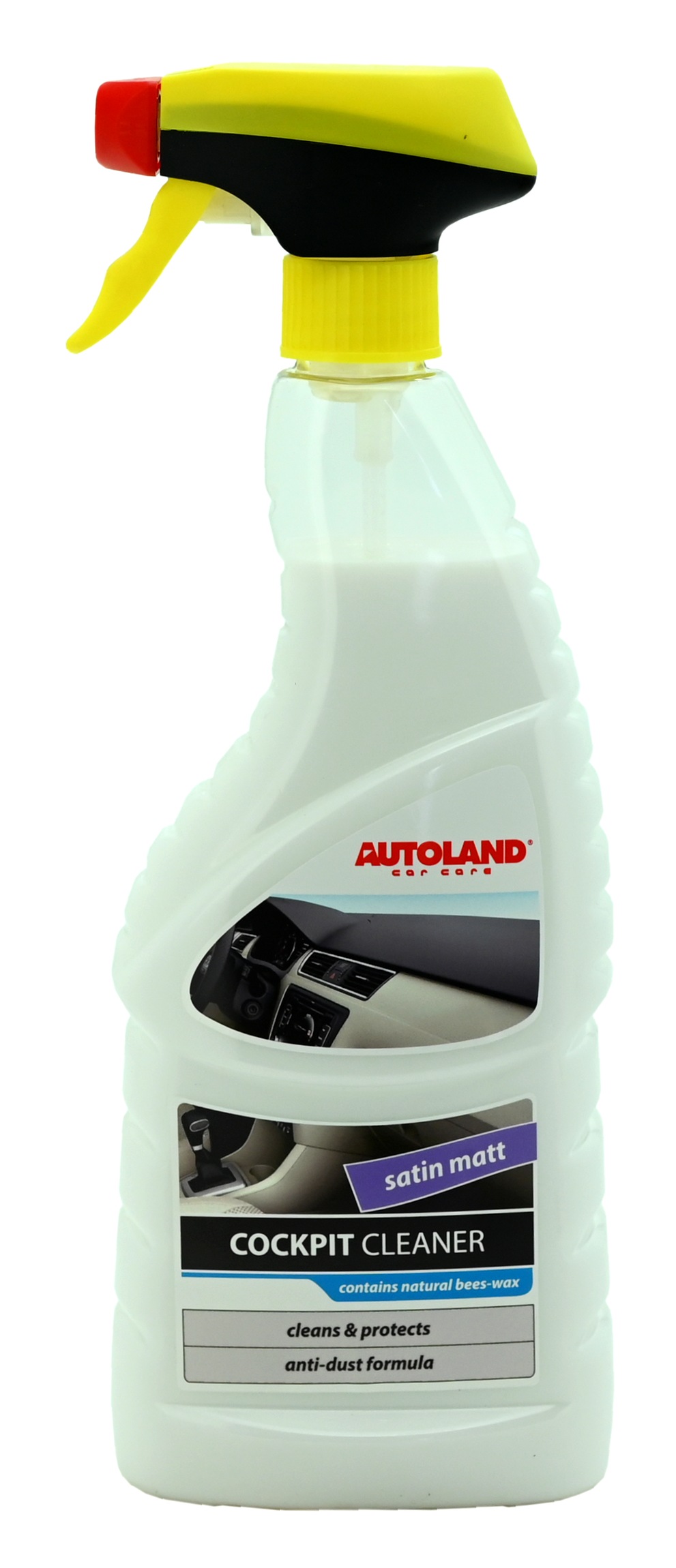 AUTOLAND Čistič interiéru saténový mat, ropraš. 750 ml am01207