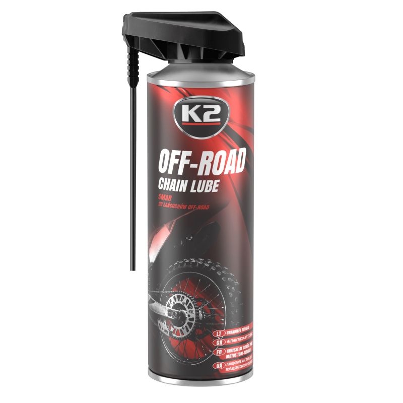 K2 OFF-ROAD CHAIN LUBE 500 ml - mazivo na řetězy motocyklům amW140