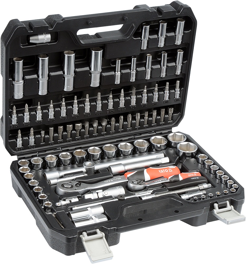 YATO Gola sada 1/2", 1/4" + příslušenství 94 ks YT-12681