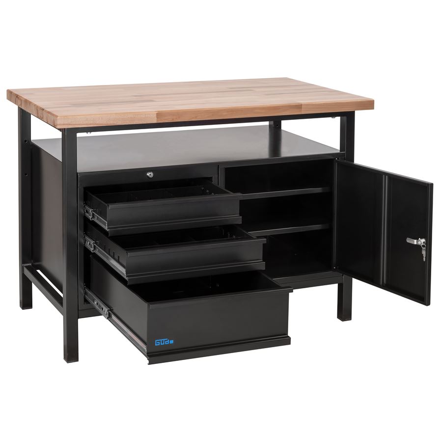 GUDE Dílenský stůl Güde P 1200 SLT Black Line 40838
