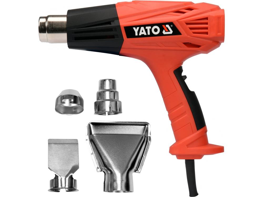 YATO Pistole opalovací 2000 W s příslušenstvím, 450 - 600°C