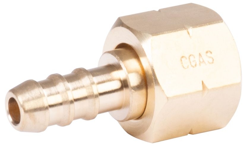 CGAS Nátrubek 8 s maticí G3/8" LH