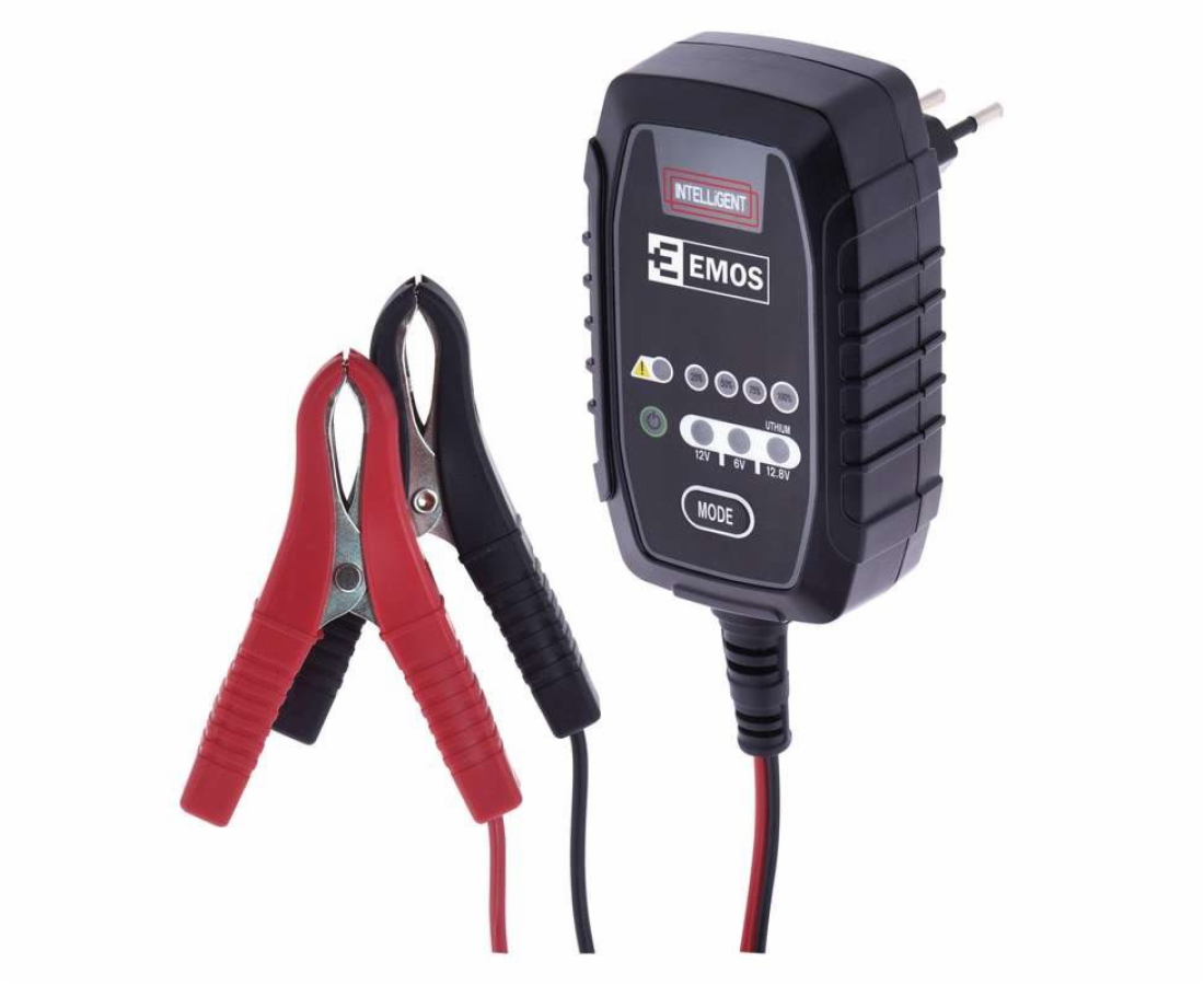 EMOS Nabíječka autobaterií 6/12V 0,8A N1015