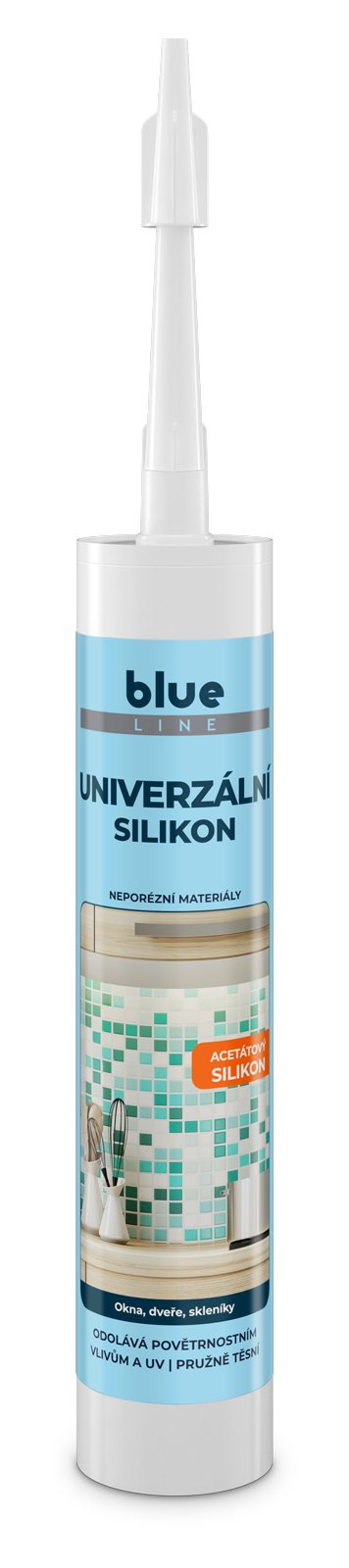 Mastersil univerzální silikon bílá 280ml blueline
